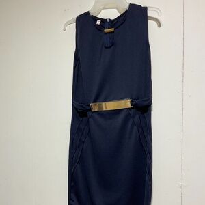 NEW Yisjnet Classic Fashion Mini Dress Navy Stretch Size L